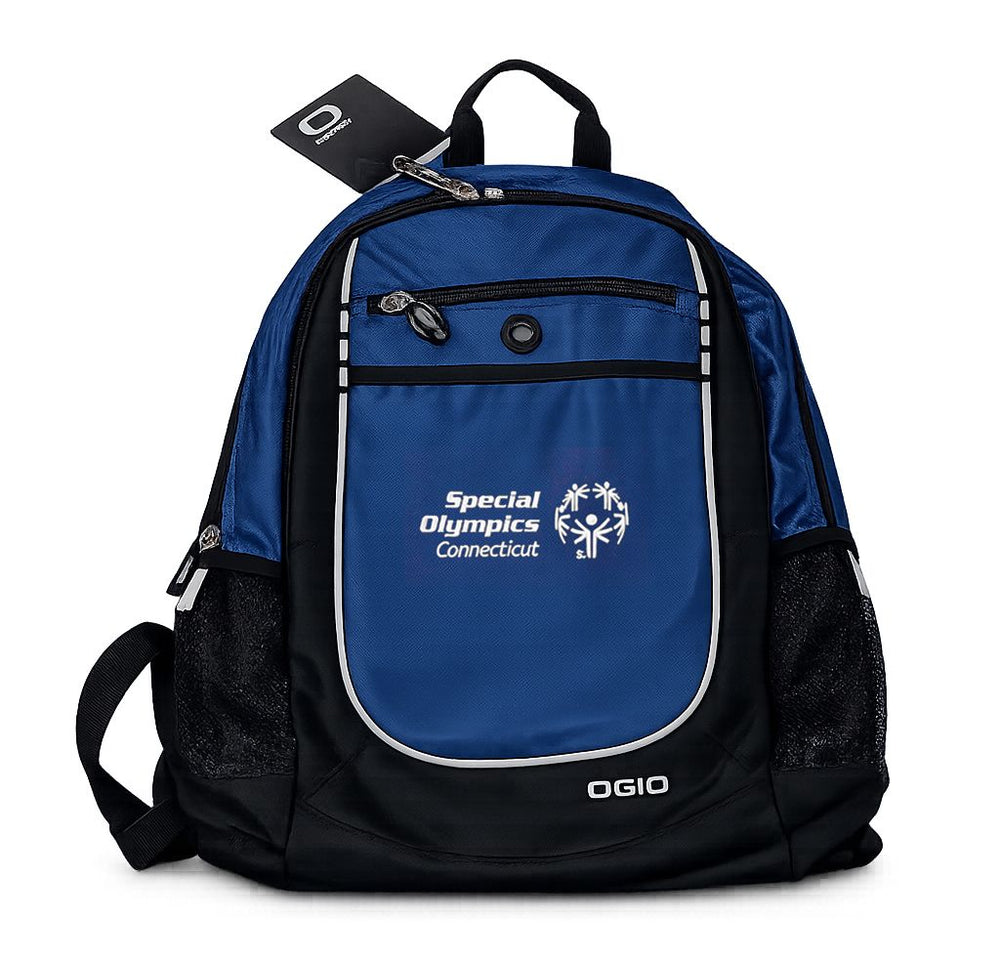 Special Olympics CT Primary Logo OGIO Carbon Backpack Black / Royal Blue