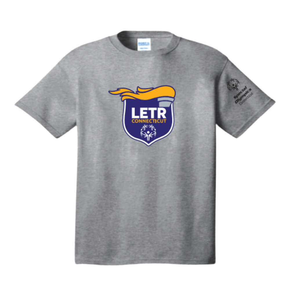 Special Olympics CT LETR Grey Short Sleeve T-Shirt