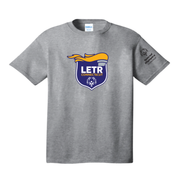 Special Olympics CT LETR Grey Short Sleeve T-Shirt