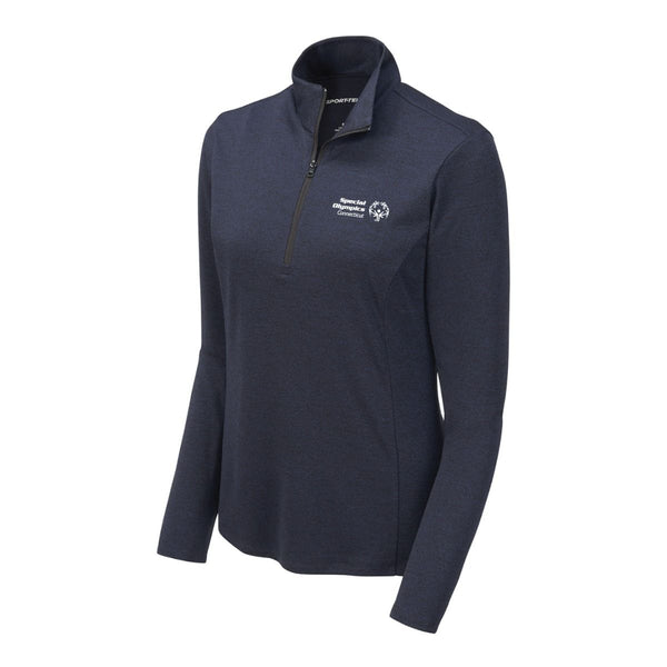 Special Olympics CT Primary Logo Ladies' 1/2 Zip Pullover Product View