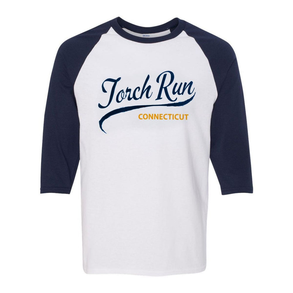 Special Olympics CT Torch Run Baseball Tee
