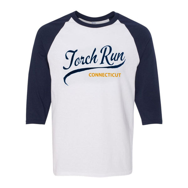 Special Olympics CT Torch Run Baseball Tee